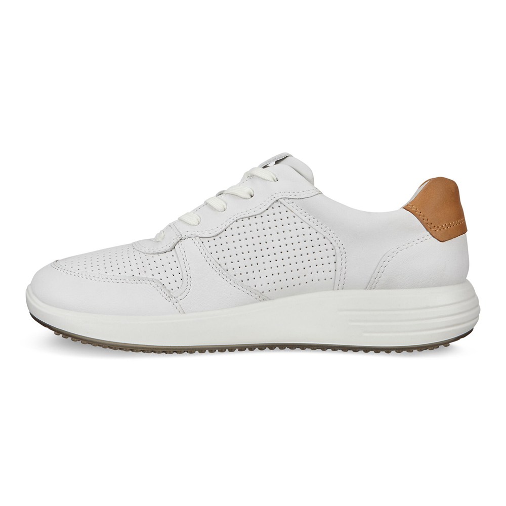 ECCO Mens Sneakers White - Soft 7 Runner Lace-Ups - ERG-914632